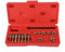 HuuppHip Thread Chaser Repair Set 15Pcs, Universal Metric Thread Restorer Kit Thread Cleaning Tool with 7Pcs Rethreading Dies, 7Pcs Rethreading Taps & 1 Pcs Metric Thread File Rethread Repair Tool Kit