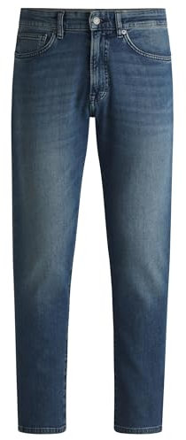 BOSS Hommes Onyx BO Jean Tapered en Denim Stretch Bleu Confortable