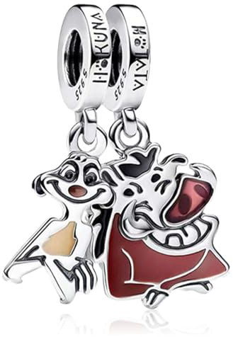H.ZHENYUE Anhänger Charms 925 Sterling Silber Meerkat and Warthog Bead Charms with Cubic Zirconia für Europäische Armbänder und Halskette,Schmuck Geschenk für Weihnachten,Valentinstag,Muttertag Damen