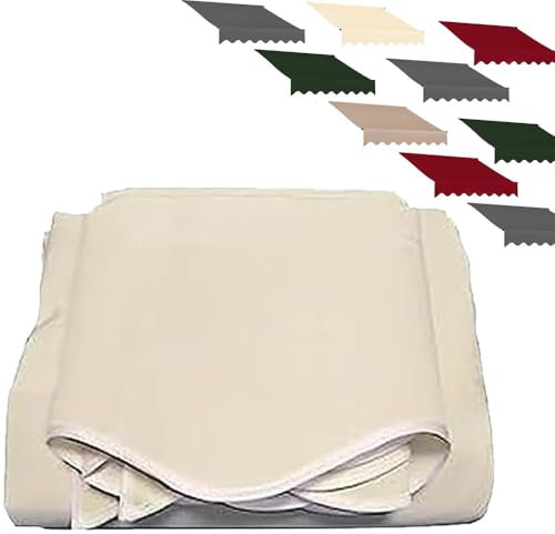 ILOOXI Ersatz Für Einziehbare Klemmmarkise, Markisenbespannung Canvas Markisenstoff (ohne Rahmen), Terrasse Markise Ersatzstoff Garten Sonnenschutz Polyester Überdachung ﻿(Beige,6.5x5ft/200x150cm)