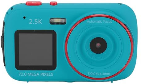 Appareil Photo Numérique 72 MP avec Zoom Numérique 16X, Double écran Avant, écran Couleur 2,4 Pouces, Lecteur MP3 pour Les Voyages, pour ME 2000 2003 XP 7 OS X (Blue)