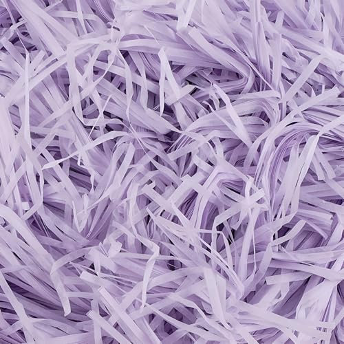 Trimming Shop 20gm Lilac Purple Shredded Tissue Paper for Hampers Filling: Perfect Shredded Tissue Paper for Gift Packaging Filler Box Stuffing, and Decorative Presentation