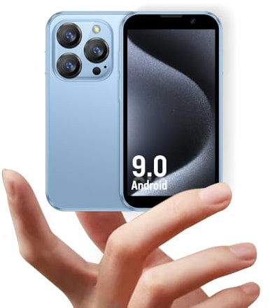 JoyZap Pequeño Smartphone XS18pro Desbloqueado Mini Smartphone, Pantalla 3.0», Batería 900mAh, Cuerpo Delgado, Cámara 5MP, Mejor Regalo para Niños (Azul)