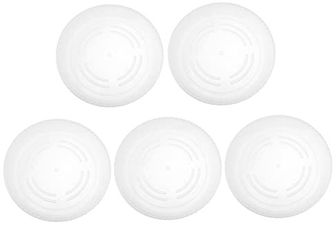 Milisten 5pièces Lot de Pots De Fleurs avec Plateau Évacuation Soucoupe pour Pots De Plantes Plastique Diamètre Intérieur Transparent