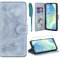 ivencase Lederhülle für Samsung Galaxy A16 5G / 4G Hülle mit Schutzfolie, Premium Klappbar Flip Wallet Handyhülle, [PU Leder] [Kartenfach] [Ständer] Schutzhülle Kompatibel mit Samsung A16, Himmelblau