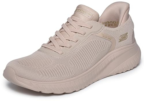 Skechers Damen-Slip-Ins: Bobs Sport Squad Chaos-Current Muse Sneaker, Natürlich, 8.5 Wide