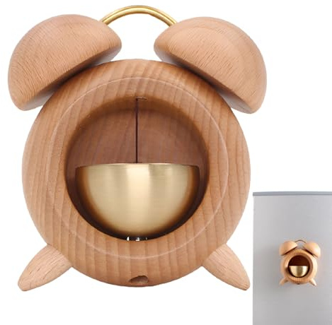 Sonnette de porte en bois à ouverture de porte | Gadget décoratif de style japonais pour réfrigérateur, chambre, porche, jardin, jardin, restaurant