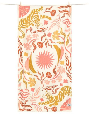 Dock & Bay Badetuch - Für Zuhause - Schnell trocknend, super saugfähig - Inklusive Tasche - Tiger Palm, Small (85x40cm, 33x16)