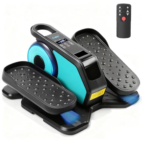 AOODIL Untertisch Ellipsentrainer, Elektrischer Sitz-Pedaltrainer mit Fernbedienung, Mini Stepper für das Training, Einstellbare Geschwindigkeiten, Beintrainer für Senioren und Erwachsene