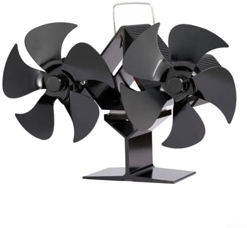 Magnetischer Kaminventilator ohne Strom, Doppelmotoren Ofenventilator, Kaminrohr, leise effektiv