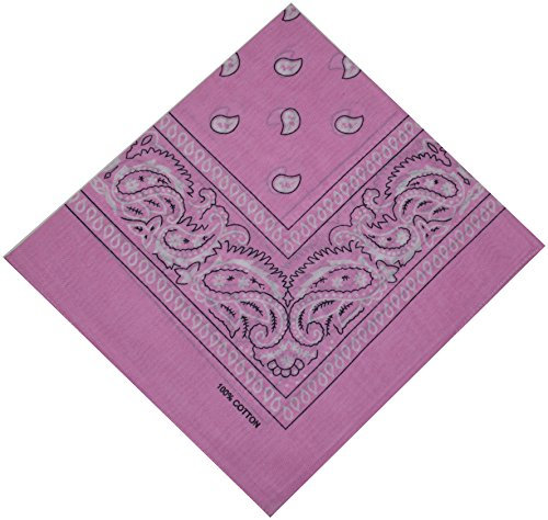 Schals & Tücher Bandana Halstuch Bikertuch Nickituch Kopftuch Baumwolle Mundschutz Piratentuch Rosa