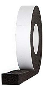 S&S-Shop Kompriband Acryl 300, 40/4, 8,0m lang, 40mm breit, expandiert auf 16mm, anthrazit, Abdichtungsband für Türen, Fenster & Mauerfugen, Quellband, Dichtungsband, Fugenband