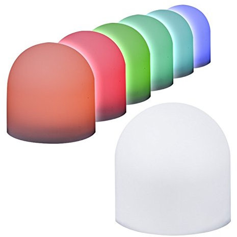 6 LED-Leuchtis mit Farbwechsel & Timer-Funktion, 3,8cm x 3,7cm, batteriebetrieben | leuchtende Tisch-Deko für Gartenparty, Kaffeetafel | bunte Mini-Lampen für Party, Kindergeburtstag, Geschenkidee