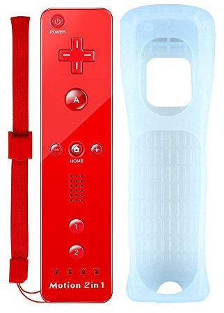 Motion Plus Remote Game Controller per Wii e Wii U COOLEAD Motion Plus Telecomando Remoto Controller per Wii e Wii U con Custodia in Silicone e Cinturino da Polso