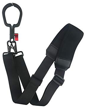 Hensych High-Grade Nylon Braided Lanyard Shoulder Strap Neck Strap with Aluminum Alloy Extension Ring Clamp Mount Adapter Screw Compatible with Ronin-SC Handheld Gimbal Stabilizer