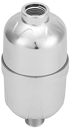 G1/2in Shower Head Filter Hard Water showerhead Filters Remove Chlorine Flouride Chrome Iron for Well Water Protecting Skin Hair Showering Water Purifier Filtration (Silver)