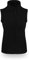 normani Damen Fleeceweste mit Stehkragen und extra winddichtem 280g Fleece Farbe Schwarz Größe 3XL