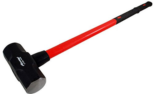 Neilsen CT1296-14lb Sledgehammer with High Grade Steel Head and 33in Fibreglass Shaft – Ideal for Heavy Duty Striking in Construction or Demolition Work