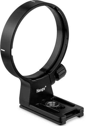 Haoge LMR-SM140S Lens Collar Replacement Foot Tripod Mount Ring Stand Base for Sigma 100-400mm F5-6.3 DG DN OS Lens Sony E Mount Art 105mm F1.4 DG HSM Built-in Arca Type Quick Release Plate