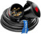 Hilark H07RN-F 5g6 mm² (5x6 mm) 32A IP44 Nero - Cavo prolunga cavo in gomma per cantiere, industria, esterno (10 metri, nero)