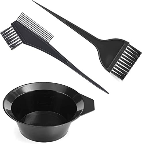 VONGLYHOO Ensemble De Coloration Teinture Pour Cheveux Peigne Brosse Avec Bol Mélange Applicateur Outil Salon Bricolage