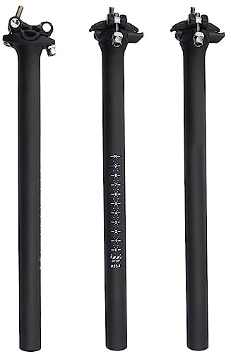 RXL SL sattelrohr Fahrrad Fahrrad-sattelstütze MTB sattelstütze schwarz matt sattelstütze gefedert 27,2 mm schwarz 27,2 3K Matt 400 27.2-400mm Carbon Sattelstütze MTB sattelstütze