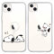 nurkorki [2 Stück Transparent Handyhülle für iPhone 13 iPhone 14 Hülle 6,1,Silikon TPU Schutzhülle mit Chic Cartoon Lustig Anime Muster Stoßfest Hüllen(für iPhone 13 iPhone 14),Karikatur 2