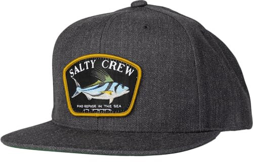 Salty Crew Hahn 6 Panel Hat - Herren, dunkelgrau (Dark Heather Grey), Einheitsgröße