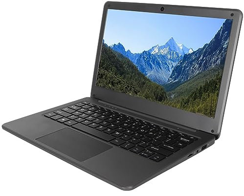 Laptop, 11.6 Inch HD Display Narrow Bezel Design 8GB RAM 2 X 2W Speakers Ultra Thin Laptop Dual Core Processor 100‑240V for Business for Windows 11 Pro (UK Plug 128GB)