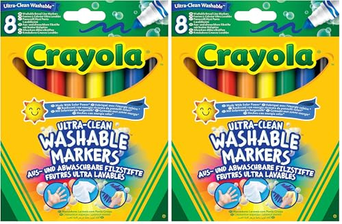 CRAYOLA 58-8328-E-000 Ultra-Clean Washable Markers Assorted (Pack of 2)