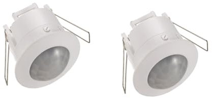 Angoily 2pcs Motion Sensor Light Ceiling Infrared Human Body Sensor Easy Install for Hallway Bathroom Garage