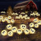 Outdoor Halloween Decorations - 2PCS 8LED Scary Swaying Solar Garden Lights, Waterproof Path Lights for Halloween Party, Warm White