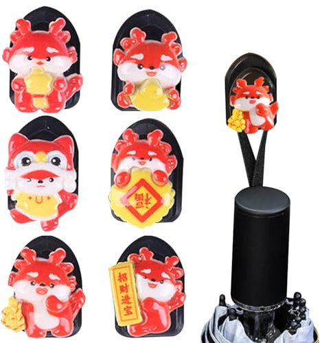 CEMELI Ornement de Voiture Dragon Chinois, décorations de Tableau de Bord de Voiture | Figurine de Dragon du Zodiaque Chinois secouant la tête, Ornement pour Automobile,Poupée de Collection