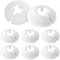 8 Pcs Radiator Pipe Cover, White Radiator Pipe Collars Plastic Pipe Decoration Cover, Pipe Collars Wall Flange Cover Water Pipe Covers Fit for 16 mm Diameter Pipe