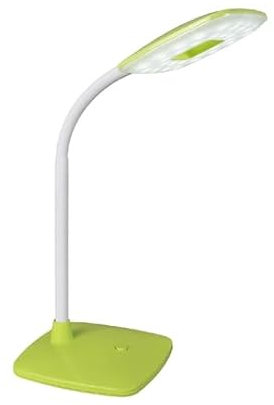 MeLiTec LED Tageslicht Schreibtischleuchte mit einstellbarer Lichtfarbe und flexiblem Arm, Grün