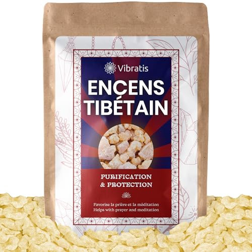 Encens Tibétain en Grains 50Gr | Purification Puissante et Protection | Aide à la Concentration et Stimule la Pensée | Favorise la Prière et Méditation Profonde | 100% Naturel