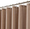 meioro Rideau de Douche Beige, Anti Moisissure Waffle Tissu Texturé Lourd Rideaux avec 12 Crochets, 180 x 200cm Imperméables Drap de Douche de Luxe en Tissu Lesté pour Salle de Bain, BaigGrise