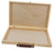 HAWILLOSCH Handheld Wooden Paint Case Storage Box for Paint Box and Drawing Tools Portable Art Supply Case