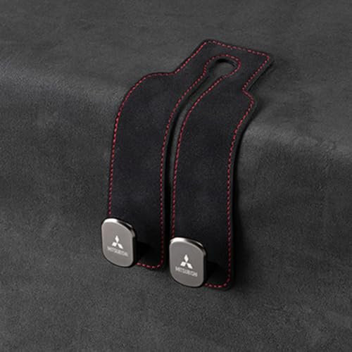 JTMLGDPA Auto Lagerung Haken für Mitsubishi Paiero V73(V77) 2008-2011,Rücksitz Kopfstütze Haken Tragbare Autositz Organizer Rücken Haken Innenraum Zubehör,A-Black