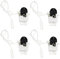 SIXHAOBU 4 Pcs Zugschnurschalter Schnurschalter mit Kordel mit schnur 250V 2A Mini Zugschnurschalter für Lüfterpendelleuchten Wandleuchte Kronleuchter