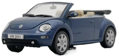 1 43 Für Volkswagen New 2003 Cabrio Käfer Auto Modell Spielzeug Auto Kit Kinder Erwachsene Geschenk Druckgussmodelle Motorfahrzeuge