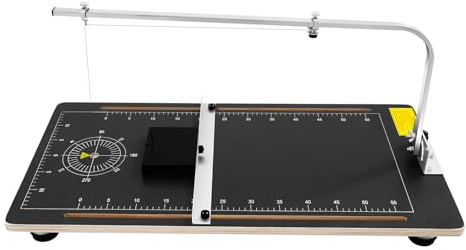 Machine de découpe électrique à fil chaud 24 W 38 x 78 cm, hauteur de coupe / largeur de coupe 22/55 cm, pour couper des mousses, scie thermique 50-300 ℃ avec réglage précis de la température