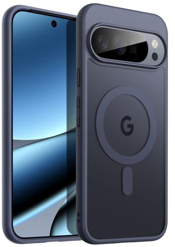 JETech Magnetische Hülle für Google Pixel 10 Pro XL, Moonstone | Kompatibel mit MagSafe, Kompatibel mit Pixelsnap-Ladegerät, Matte Transluzent Rückseite, Stoßschutz