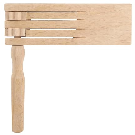 Traditionelle Ratsche aus Holz – Klassisches Matraca-Spielzeug für Kinder & Feiern | Authentisches Mexikanisches Musikinstrument für Sportevents & Silvester | Robuster Hand-Klapper aus Hartholz