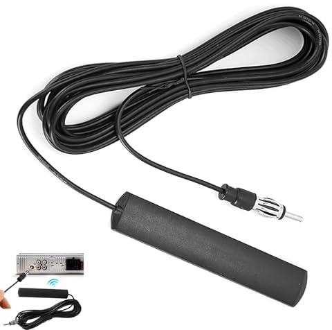 Car Aerial, Universal Car Stereo Antenna, Smb Adhesive Mount Hidden Patch Antenna, Fm Hidden Windshield Adhesive Mount Antenna, for Car, Suv, Motorhome Stereo Head Units Tuner