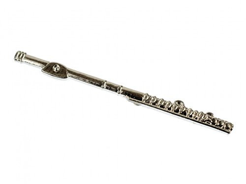 Miniblings Querflöte Brosche Pin Anstecker Musik Flötistin Flöte Piccolo MINI - Handmade Modeschmuck I Anstecknadel Button Pins