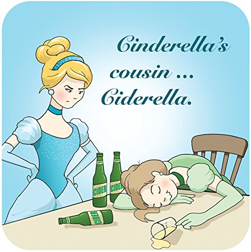 Dessous de Verre drôle Cidre