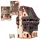 Midene Keramik Aroma Lichthaus, Handarbeit, Künstlerisches Miniatur, Historisches Pfisterhaus in Colmar, Elsass, B245AR
