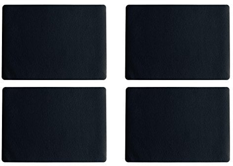 ASA Selection 7805420 Lederoptik Tischset, 46 x 33 cm, Polychlorid, schwarz (4er Pack)
