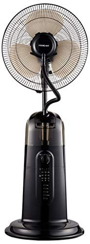 Ventilador De Niebla De Interior Comercial De Alta Velocidad, Negro, FríO Industrial, Ventilador Oscilante con Control Remoto, Altura Ajustable